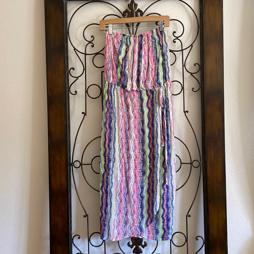 Ella Moss strapless multi colored dress